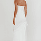 Cha Cha Strapless Thigh Split Dress White - thumbnail 4