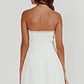 Macaila Rhinestone Trim Strapless Mini Dress Off White - thumbnail 2