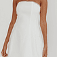 Macaila Rhinestone Trim Strapless Mini Dress Off White - thumbnail 4