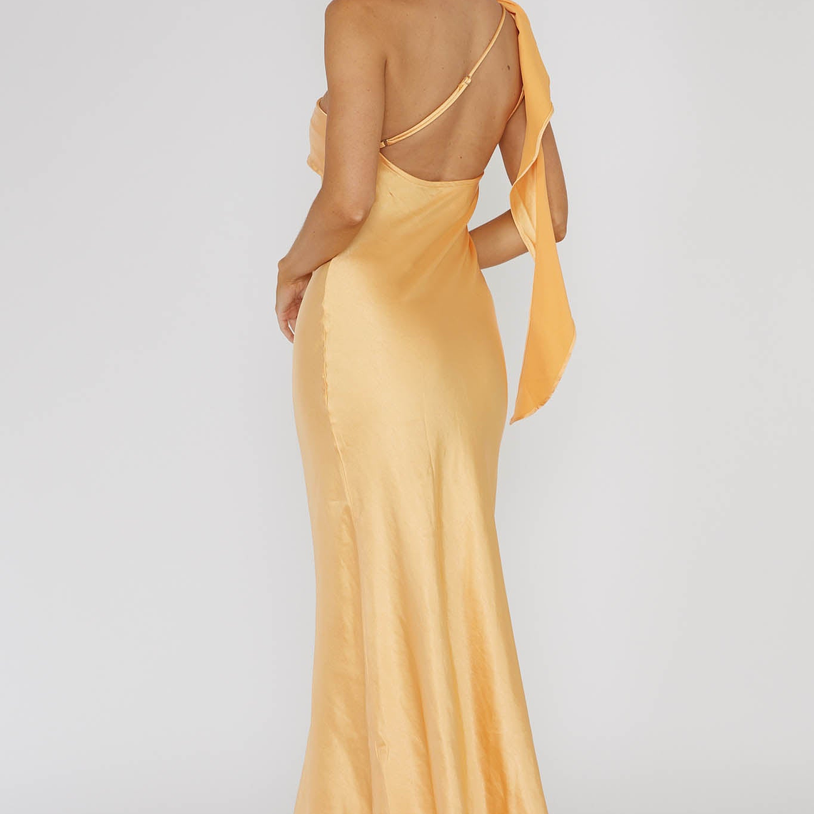 Carmel One-Shoulder Sash Maxi Dress Rockmelon 3