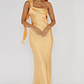 Carmel One-Shoulder Sash Maxi Dress Rockmelon - thumbnail 4