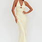 Jassinta Keyhole Bust Maxi Dress Lemon - thumbnail 5