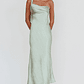 Carmel One-Shoulder Sash Maxi Dress Sage - thumbnail 4