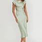 Loveland Cap Sleeve Cowl Back Midi Dress Sage - thumbnail 4
