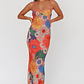 Girl Power Lace Strap Maxi Dress Orange - thumbnail 2