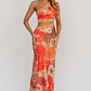 Mahli One-Shoulder Cut-Out Maxi Dress Floral - thumbnail 1