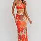 Mahli One-Shoulder Cut-Out Maxi Dress Floral - thumbnail 4