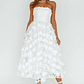 Dori Floral Embellished Midi Dress White - thumbnail 3