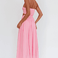 First Dates Waist Cut-Out Maxi Dress Pink - thumbnail 2