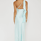 Carmel One-Shoulder Sash Maxi Dress Ice - thumbnail 2