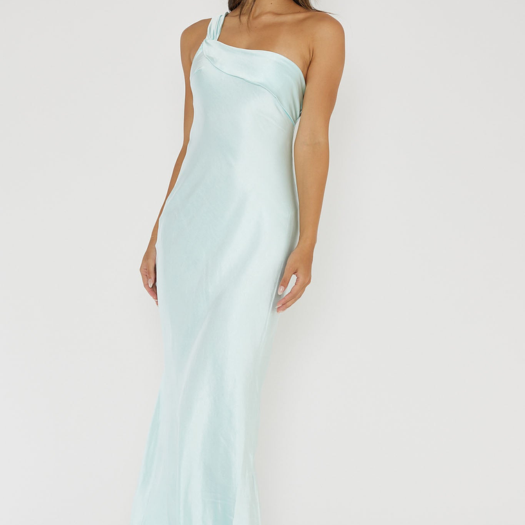 Carmel One-Shoulder Sash Maxi Dress Ice 3