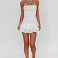 Dream Time Strapless Shirred Mini Dress Off White - thumbnail 3
