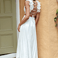 Madara Laced Back Ruffle Dress White - thumbnail 3