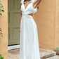 Madara Laced Back Ruffle Dress White - thumbnail 6