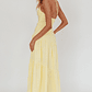 Bondi Rose Decoration Maxi Dress Lemon - thumbnail 2