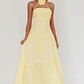 Bondi Rose Decoration Maxi Dress Lemon - thumbnail 3