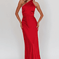 Adora One-Shoulder Maxi Dress Red - thumbnail 1