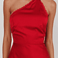 Adora One-Shoulder Maxi Dress Red - thumbnail 3