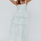 Provence Bloom Tiered Maxi Dress Floral Sage - thumbnail 4