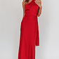 Adora One-Shoulder Maxi Dress Red - thumbnail 4