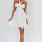 Santiago Cut-Out Ruffle Mini Dress White - thumbnail 2
