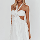 Santiago Cut-Out Ruffle Mini Dress White - thumbnail 5