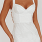 Autumn Moon Strappy Back Maxi Dress Textured White - thumbnail 3