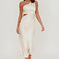 Always Golden One-Shoulder Midi Dress Champagne - thumbnail 1