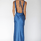 Cassiopeia Open Back Maxi Dress Navy - thumbnail 2