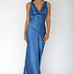 Cassiopeia Open Back Maxi Dress Navy - thumbnail 4