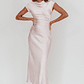 Loveland Cap Sleeve Cowl Back Midi Dress Blush - thumbnail 3