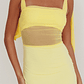 Starry Eyed Mesh Waist Maxi Dress Lemon - thumbnail 4