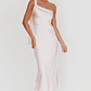 Carmel One-Shoulder Sash Maxi Dress Blush - thumbnail 1