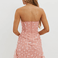 Lacynda Strapless Embellished Mini Dress Pink - thumbnail 2