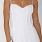 Vacay Pintuck Pleat Midi Dress White - thumbnail 5
