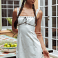 Sunbeam Ribbon Trim Mini Dress White - thumbnail 5
