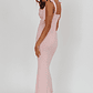 Rose Garden Tied Shoulder Maxi Dress Blush - thumbnail 2