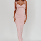 Rose Garden Tied Shoulder Maxi Dress Blush - thumbnail 5