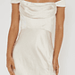 Lucinda Off-Shoulder V-Back Dress Champagne - thumbnail 4