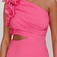 Deanna One-Shoulder Ruffle Maxi Dress Hot Pink - thumbnail 5