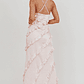 Arrabel Ruffle Trim Maxi Dress Blush - thumbnail 2