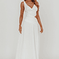 First Dates Waist Cut-Out Maxi Dress White - thumbnail 4