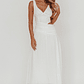 First Dates Waist Cut-Out Maxi Dress White - thumbnail 5