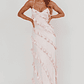 Arrabel Ruffle Trim Maxi Dress Blush - thumbnail 5