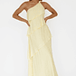 Delwyn One-Shoulder Maxi Dress Yellow - thumbnail 1