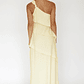 Delwyn One-Shoulder Maxi Dress Yellow - thumbnail 3
