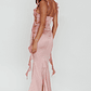 Blushing Ruffle Trim Midi Dress Mauve - thumbnail 2