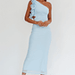 Deanna One-Shoulder Ruffle Maxi Dress Light Blue - thumbnail 5
