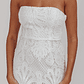 Bia Strapless Lace Embroidered Maxi Dress White - thumbnail 4