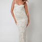 Must Be Love Lace Maxi Dress White - thumbnail 1